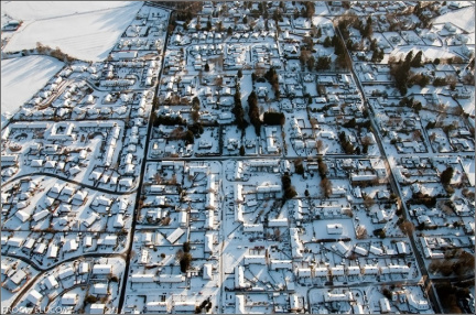 Comrie in Winter from above